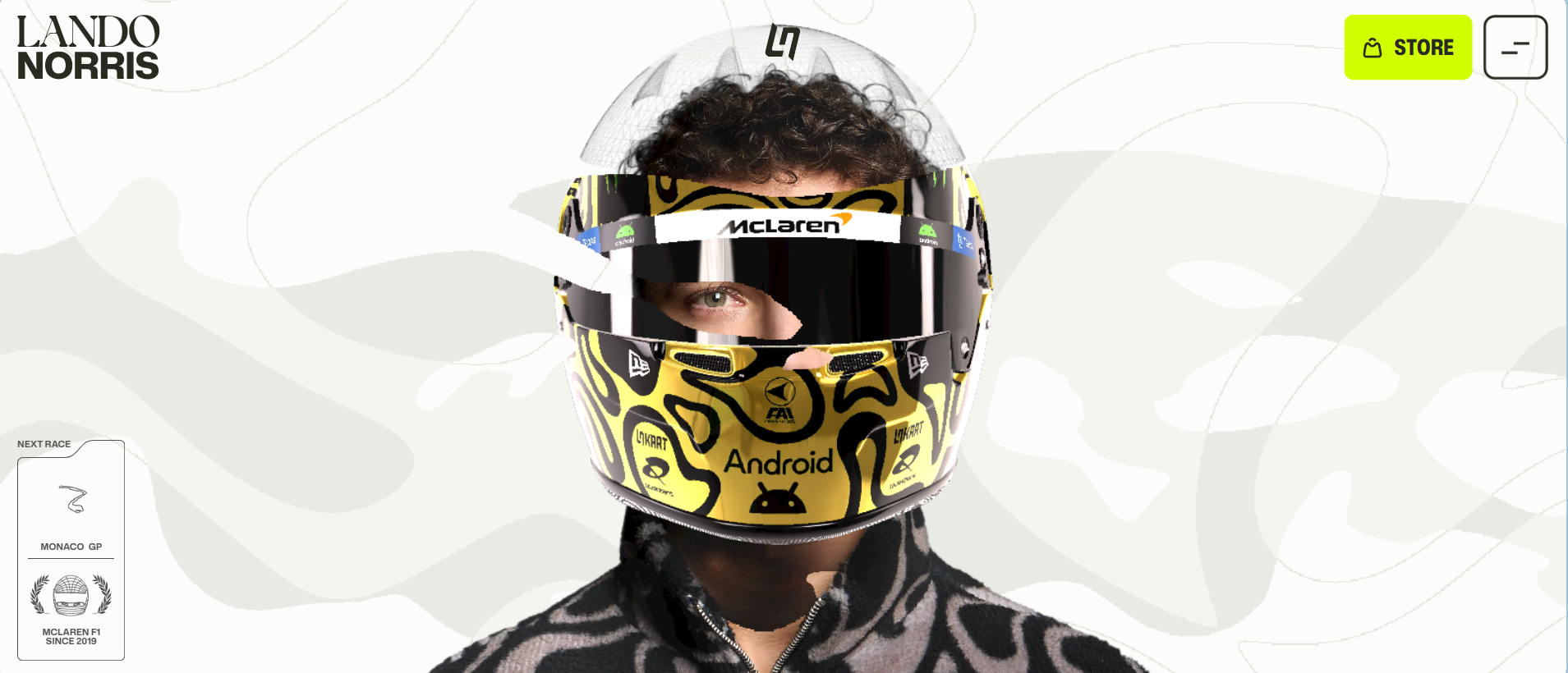 Lando Norris website preview
